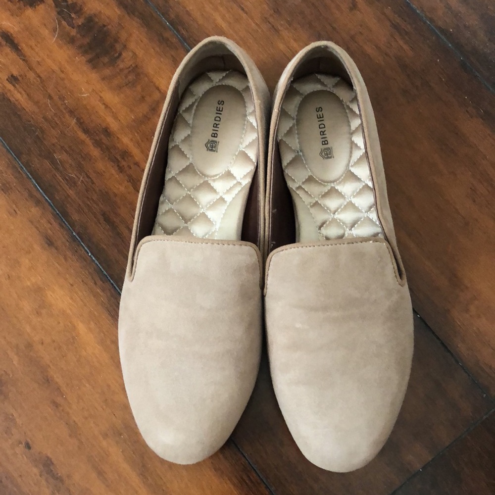 Birdies Starling Flats Latte Suede 7.5